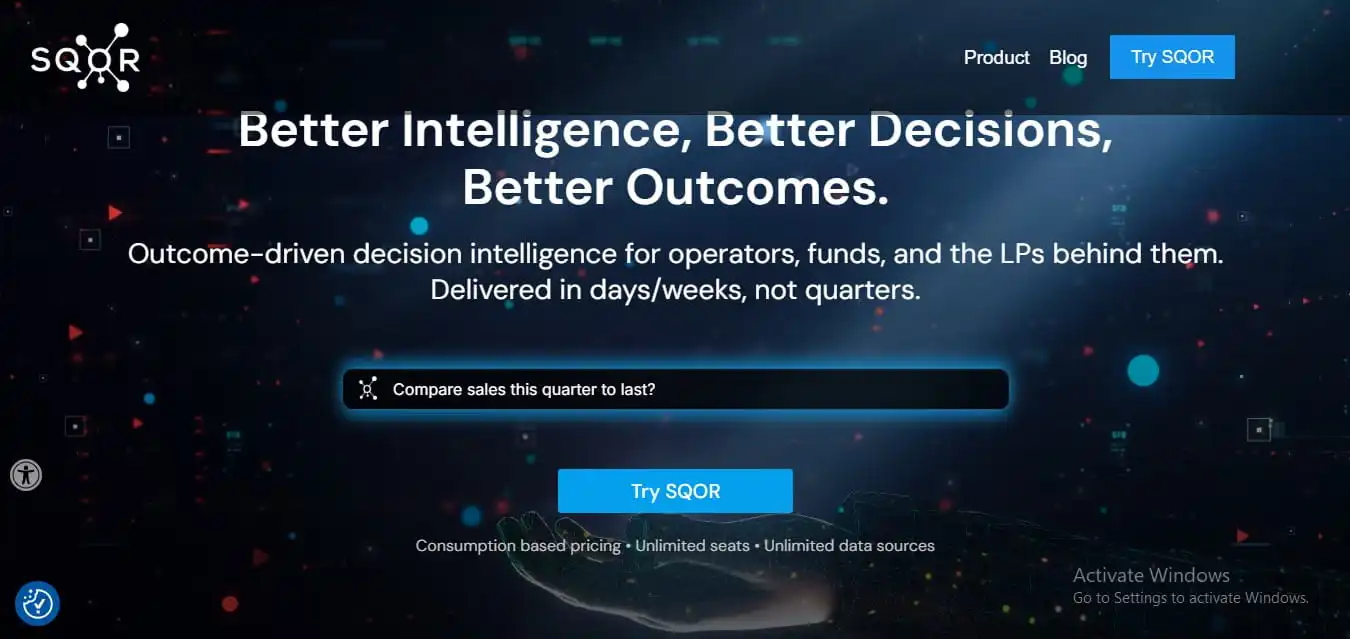 Sqor  portfolio project preview
