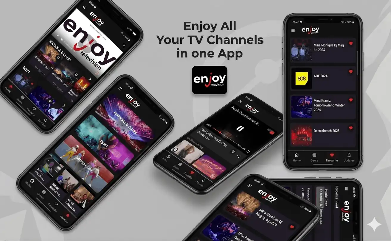 Enjoy Television portfolio project preview